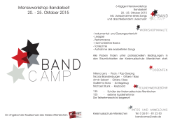 Band Camp II 2015 - Flyer quer.indd