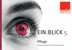 Ein:Blick 5 &ndash; Pflege