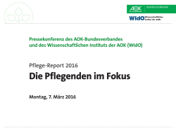 Pflege-Report 2016 - AOK