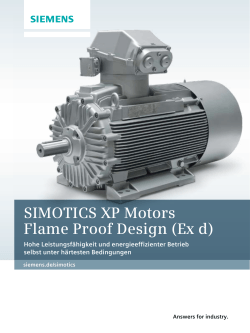 SIMOTICS XP Motors