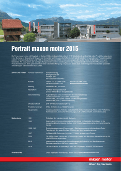 Portrait maxon motor 2015