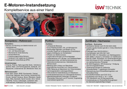 E-Motoren-Instandsetzung