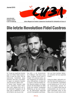CubaJournal, Jahr 2015 als  verfügbar