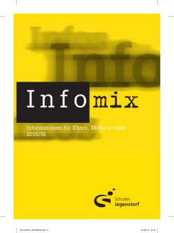 Infomix 2015/16 - Schulen Jegenstorf