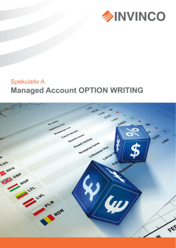 Managed Account OPTION WRITING