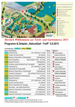 Herzlich Willkommen zur Teich- und Gartenmesse 2015