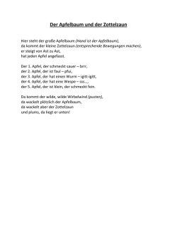 Der Apfelbaum und der Zottelzaun
