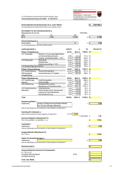 Honorarberechnung Architekt 14.08.2015