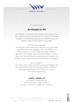 Architekt/in FH