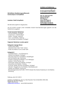 Ergebnis der Auslosung