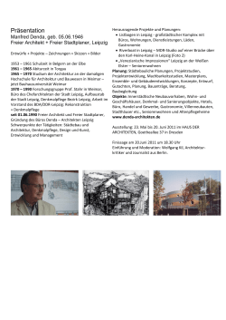 Pr&auml;sentation - Denda Architekten