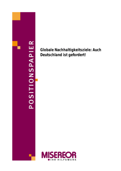 Globale Nachhaltigkeitsziele: Auch Deutschland ist