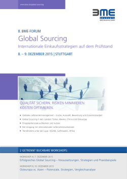 Global sourcing