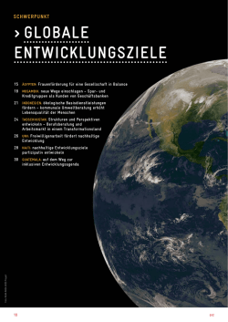 globAle entwicklungsziele