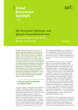 Global Governance Spotlight