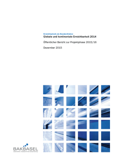Globale und kontinentale Erreichbarkeit im Jahr 2014