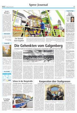 Märkische Oderzeitung (29.05.2015)