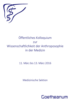 Programm und Anmeldung