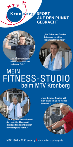 Studio Flyer - MTV Kronberg