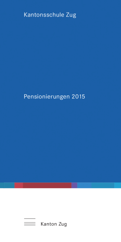 Pensionierungen 2014`15