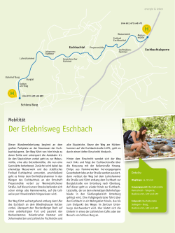 Der Erlebnisweg Eschbach - Stadtwerke Remscheid GmbH