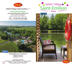 Brochüre Saint Emilion - Camping Yelloh! Saint