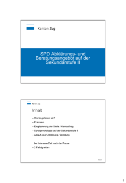 Vorstellung SPD Sek II