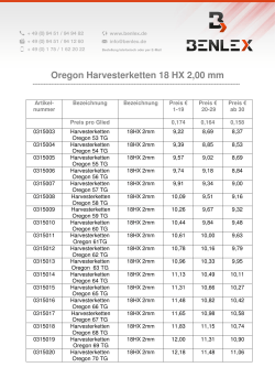 Oregon Harvesterketten 18 HX 2,00 mm