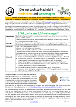Die wertvollste Nachricht entdecken und weitersagen - Kids