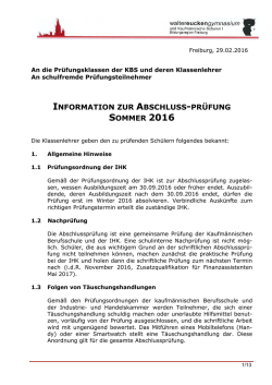 Ihr Zeichen, Ihre Nachricht vom