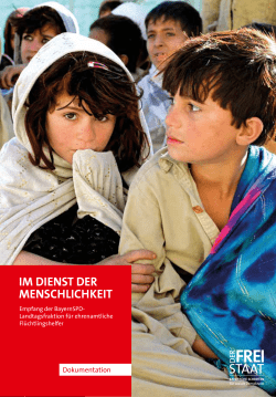 IM DIENST DER MENSCHLICHKEIT