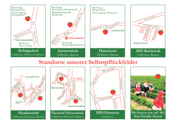 Flyer zum Selberpflücken - auf dem Erdbeerhof Glantz Delingsdorf