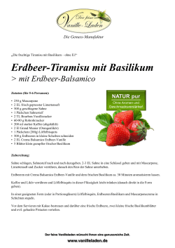 Erdbeer-Tiramisu mit Basilikum