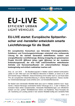 EU-LIVE startet: Europäische Spitzenfor- scher und