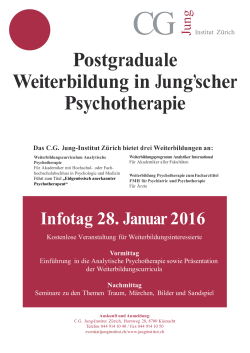 Postgraduale Weiterbildung in Jung`scher Psychotherapie