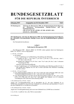 BGBl. I Nr. 150/2015