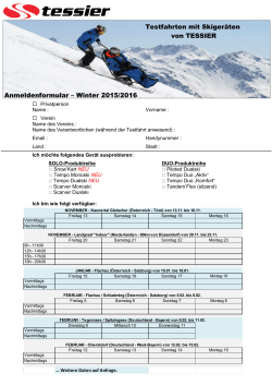 Anmelden Winter - Skischule Tegernseer Tal