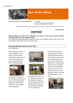 Hort an der Schule