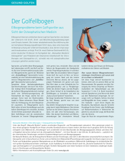 Der Golfellbogen - Praxisklinik an der Isar München | Prof. Dr. med