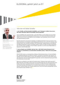 Interview Stefan Schaffer