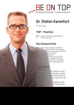 Dr. Stefan Karenfort