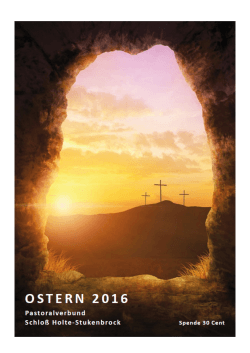 Sonntag, 20. März 2016 - Pastoralverbund Schloß Holte