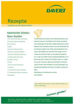 Italienischer Schoko- Nuss-Kuchen