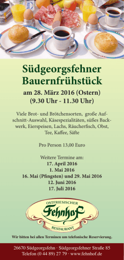 Entdecken Sie unsere Sonderveranstaltungen!