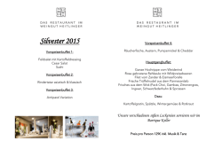 Silvester 2015 - Restaurant Heitlinger