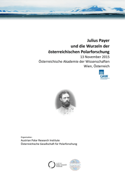 Julius Payer und die Wurzeln der &ouml;sterreichischen Polarforschung