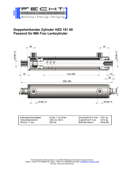 Doppelwirkender Zylinder HZD 191 00 Passend für MB