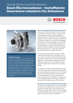 Starter Motors and Generators Bosch Öko
