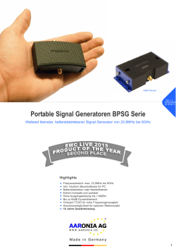 Portabler Signal Generator