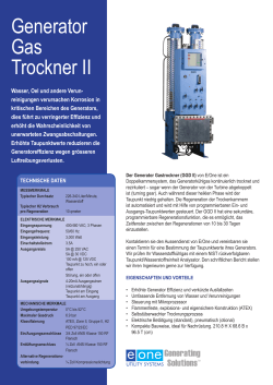 Generator Gas Trockner II